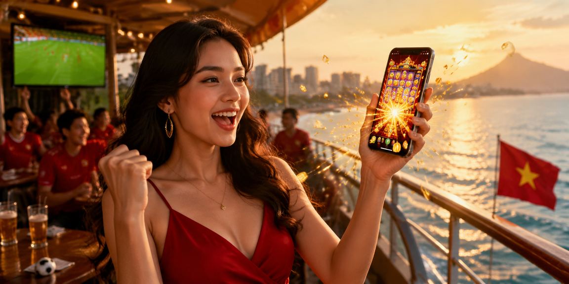 Khách hàng thưởng thức trò slot game tại quán cà phê Vũng Tàu